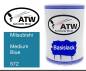 Preview: Mitsubishi, Medium Blue, 572: 500ml Lackdose, von ATW Autoteile West.